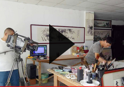 杭州富阳电视台“富春大地”栏目组对饶瑞清做个人专访